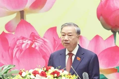 Le secrétaire général du Parti, Tô Lâm s'adresse au premier Congrès du Comité du Parti de l’Assemblée nationale, à Hanoi, le 25 septembre. Photo : VNA