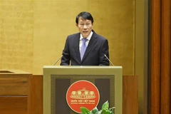 Le ministre de la Sécurité publique, Luong Tam Quang, a présenté quatre projets de loi à l’Assemblée nationale lors de sa séance du 31 octobre. Photo : VNA