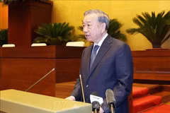 Le secrétaire général du Parti, Tô Lâm, lors de la conférence nationale, à Hanoi, le 16 septembre. Photo : baochinhphu.vn