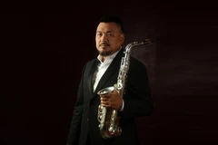 Le saxophoniste Quyên Thiên Dac. Photo: VNP