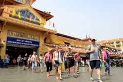 Visiteurs étrangers à Hô Chi Minh-Ville. Photo : VNA