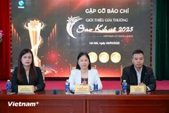 L’Association vietnamienne des services de logiciels et de technologies de l’information (VINASA) lance le prix Sao Khuê (Constellation Khuê) 2025, à Hanoi, le 6 janvier. Photo : VietnamPlus