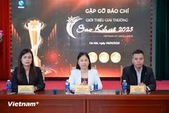 L’Association vietnamienne des services de logiciels et de technologies de l’information (VINASA) lance le prix Sao Khuê (Constellation Khuê) 2025, à Hanoi, le 6 janvier. Photo : VietnamPlus