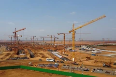 Le chantier de l'aéroport de Long Thành, à Dông Nai (Sud). Photo : VNA