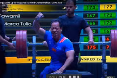 Le powerlifter vietnamien Lê Van Công termine quatrième aux Championnat du monde de para haltérophilie 2025, au Caire, en Égypte. Photo : thethaovietnamplus.vn