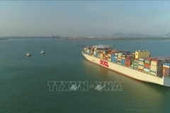 Situé à l’embouchure des rivières Thi Vai et Cai Mep, dans la province de Ba Ria - Vung Tau, le port international de Cai Mep - Thi Vai est l’un des plus grands complexes portuaires en eau profonde d’Asie du Sud-Est. Photo: VNA