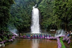 La cascade de Pa Sy à Măng Đen est un site touristique très prisé. Photo : tcdulichtphcm.vn