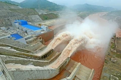 Le barrage principal de la centrale hydroélectrique de Lai Châu. Photo: VNA