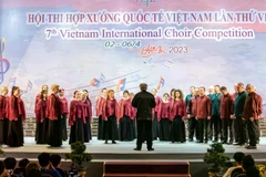 La chorale slovaque Cantica Collegium Musicum a remporté le Grand Prix du Concours international de chorales du Vietnam 2023 à Hôi An, province de Quang Nam. Photo: Interkultur