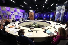 Le président russe Vladimir Poutine prononce un discours lors de la Semaine mondiale de l’énergie atomique. Photo : VNA