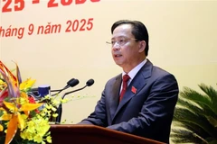 Le secrétaire du Comité du Parti de la province de Lang Son, Hoàng Van Nghiêm, s'exprime lors de l'événement. Photo: VNA