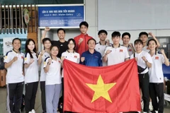 Les trois taekwondoïstes vietnamiens remportent des médailles pour le Vietnam aux Jeux asiatiques de la Jeunesse de 2025 à Bahreïn. Photo : équipe vietnamienne