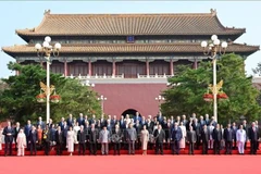 Le président vietnamien Luong Cuong et les dirigeants étrangers posent lors de la de la cérémonie du 80e anniversaire de la victoire des peuples du monde sur le fascisme, à Pékin, en Chine. Photo : VNA