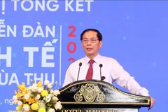 Le vice-Premier ministre Bui Thanh Son s’exprime lors de la conférence, à Hô Chi Minh-Ville, le 31 décembre. Photo : VNA