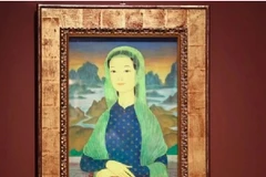 Le tableau "La Joconde" du célèbre artiste Mai Trung Thu au Musée d’art de Quang San. Photo : Musée d’art de Quang San