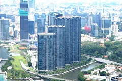 Le projet résidentiel Vinhomes Golden River, au bord de la rivière Sài Gon à Hô Chi Minh-Ville. Photo : VNA