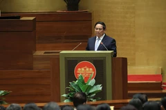 Le Premier ministre Pham Minh Chinh lors de la séance inaugurale de la 9e session de la 15e Assemblée nationale, à Hanoi, le 5 mai. Photo: VNA