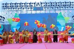 Ouverture du Festival culturel bouddhiste, à Hô Chi Minh-Ville, le 3 mai. Photo : giacngo.vn