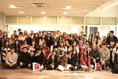 Les participants au séminaire intitulé « L’océan au cœur du climat : comprendre, protéger, innover » au Campus numérique francophone (CNF) de Hanoï. Photo: AUF