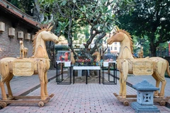Figure symbolique de la vitalité, de la persévérance et de l’aspiration à la conquête, le cheval devient un point de rencontre culturel singulier entre l’univers des Hauts Plateaux du Centre et la cité impériale de Thang Long. Photos: Dân tri