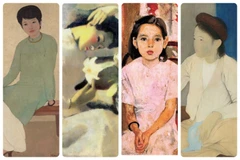 Certains des œuvres célèbres des peintres de l’École des beaux-arts de l’Indochine à Hanoi. Photo : daibieunhandan.vn