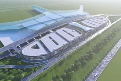 Vue en perspective du projet de parking de l’aéroport de Long Thành, dans la province de Dông Nai (Sud). Photo : Coteccons
