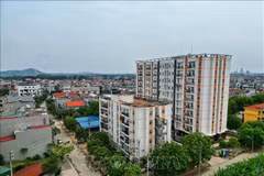 Un complexe de logements sociaux à Hanoi. Photo : VNA