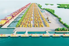 L'orientation de planification du projet de port de transbordement international de Cân Gio jusqu’en 2030 comprend 2 à 4 quais et peut répondre à la demande de manutention de 28,8 à 57,6 millions de tonnes de frêt. Photo: VNA
