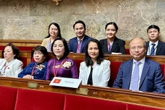 La délégation vietnamienne à la 50e session de l’Assemblée parlementaire de la Francophonie (APF 50). Photo : VNA