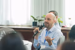Selon Daniel Herrmann, chef du pôle politique climatique à la GIZ, si le Vietnam tire pleinement parti des leçons de l’Europe, il pourra éviter de nombreuses erreurs initiales et accélérer son processus de mise en œuvre. Photo : NDEL