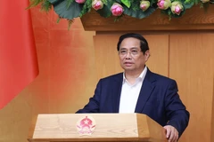 Le Premier ministre Pham Minh Chinh prononce un discours lors de la session du 4 septembre. Photo : VNA