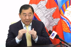 Suos Yara, vice-président de la Commission des relations extérieures du Comité central du Parti du peuple cambodgien (PPC) et porte-parole du PPC. Photo: VNA