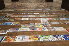 Les œuvres exposées pour l’évaluation.