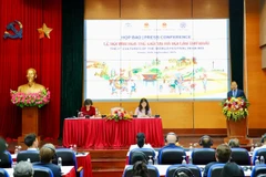Conférence de presse sur le 1er Festival mondial des cultures à Hanoi . Photo: ministère de la Culture, des Sports et du Tourisme