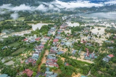 Inondations généralisées dans la commune de Hà Giang, province de Tuyên Quang. Photo : VNA