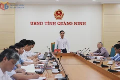 Le président du Comité populaire provincial, Pham Duc An, s’exprime lors de la réunion, à Quang Ninh, le 31 juillet. Photo : baoquangninh.vn