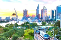 La ligne de métro Bên Thành - Suôi Tiên, première ligne de métro de la métropole du sud du Vietnam, a été mise en service en décembre 2024. Photo : Autorité de gestion des chemins de fer urbains