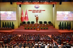 Le secrétaire général Tô Lâm s’exprime en clôture du 14e Congrès national du Parti communiste du Vietnam, à Hanoi, le 23 janvier 2025. Photo : VNA