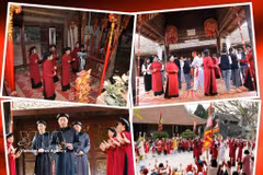 Art populaire singulier, le chant "xoan" de Phu Tho est étroitement lié au culte des rois Hùng. Photo : VNA