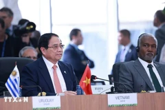 Le Premier ministre Pham Minh Chinh s’exprime lors d’une session de haut niveau tenue le 7 juillet sur l’environnement, la COP30 et la santé mondiale dans le cadre du Sommet élargi des BRICS 2025 à Rio de Janeiro. Photo : VNA
