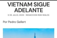 Capture d’écran de l’article "Vietnam Sigue Adelante" par Pedro Gellert