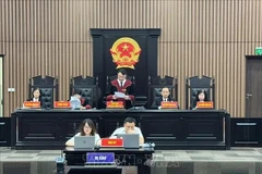 Le Tribunal populaire de Hanoi rend le 11 juillet son verdict concernant 41 accusés dans une importante affaire de corruption impliquant la société immobilière Phuc Son Group JSC et d’anciens hauts fonctionnaires provinciaux. Photo : VNA