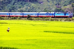 L'Express de la Réunification emmène les passagers à travers les grandes villes et la campagne paisibles Photo: Lonely Planet