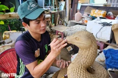 L'artisan doit être méticuleux à chaque étape de la fabrication de la poterie. Photo: Dân tri