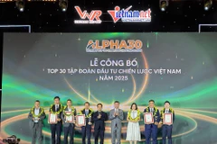 Les entreprises mises à l’honneur lors de la cérémonie, à Hanoi. Photo : vietnamnet.vn