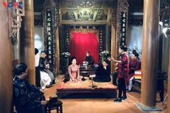 Reconstitution d'un spectacle de ca trù. Photo: VOV