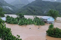 Inondations dans la commune de Dai Lôc, ville de Dà Nang, le 3 novembre 2025. Photo: VNS
