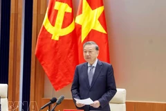 Le secrétaire général du Parti, Tô Lâm, prend la parole lors de l'événement. Photo : VNA