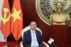 L’ambassadeur du Vietnam en Chine, Pham Thanh Binh, interviewé par l’Agence vietnamienne d’information (VNA) à Pékin. Photo : VNA