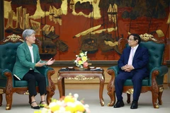 Le Premier ministre Pham Minh Chinh recevant la ministre australienne des Affaires étrangères, Penny Wong, à Hanoi, le 20 août. Photo : VNA
